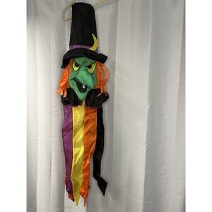 Vintage Windsport Witch Windsock 3D Halloween Garden Lawn Decor USA
